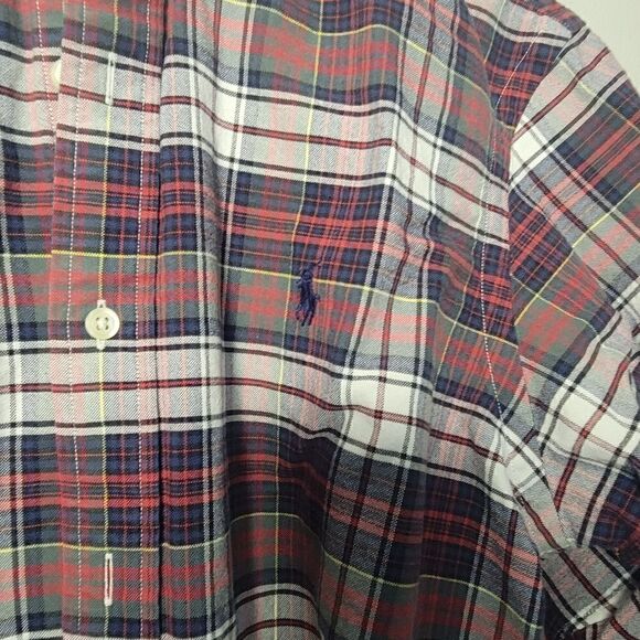 Ralph✨Lauren Polo button down shirt Blue Label 100% cotton plaid - Picture 4 of 7